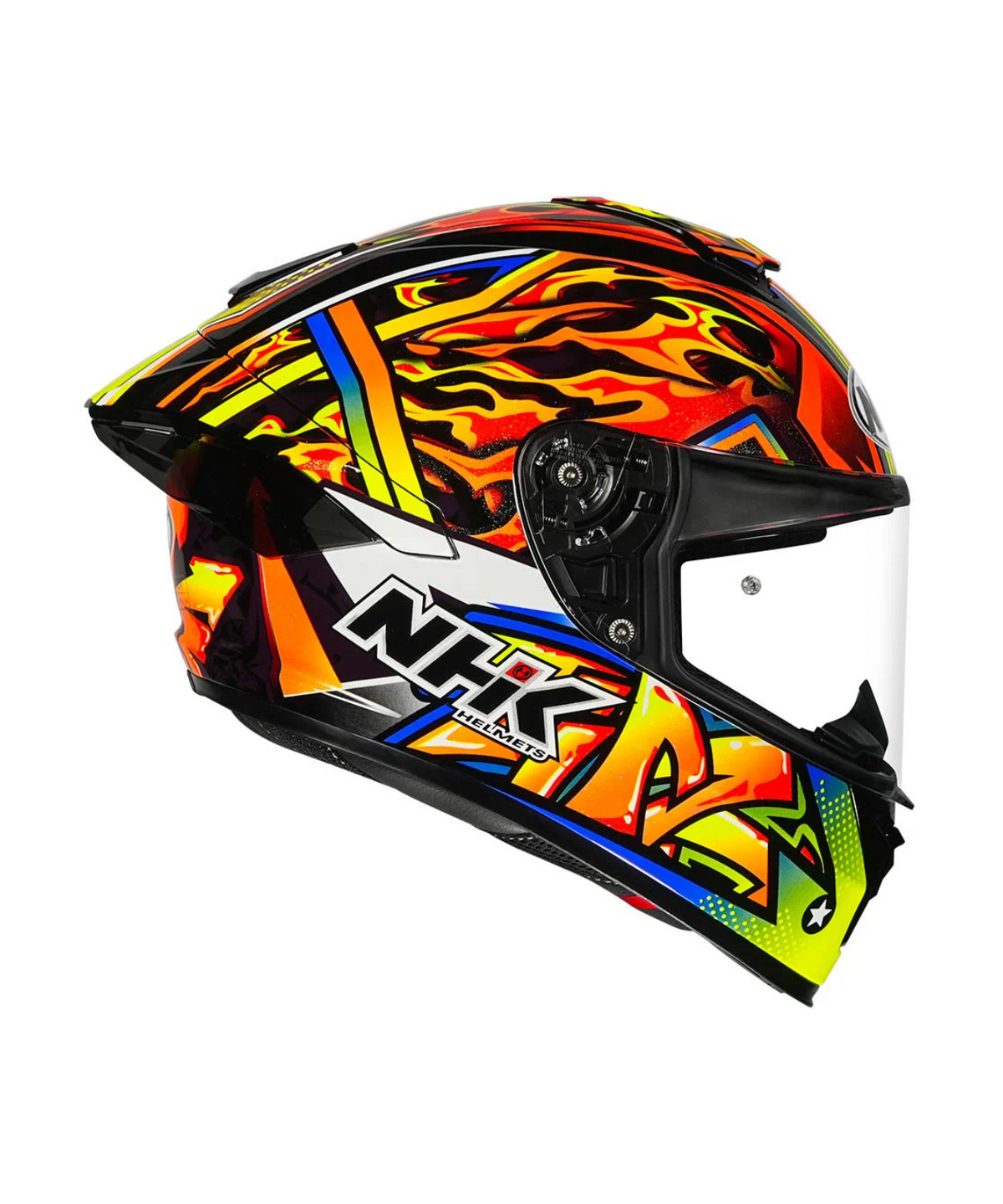 NHK K5R Timothee Helmet - Black Orange - NHK
