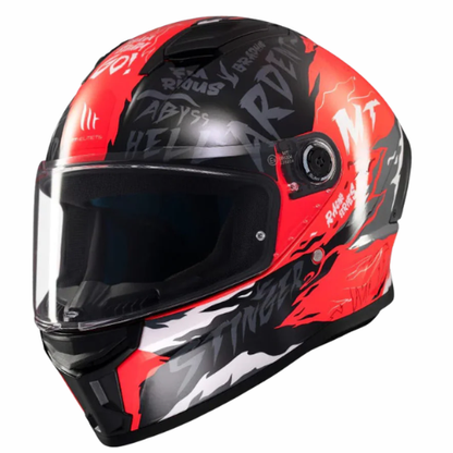 MT Stinger 2 Ardent C5 Helmet - Gloss Black Red
