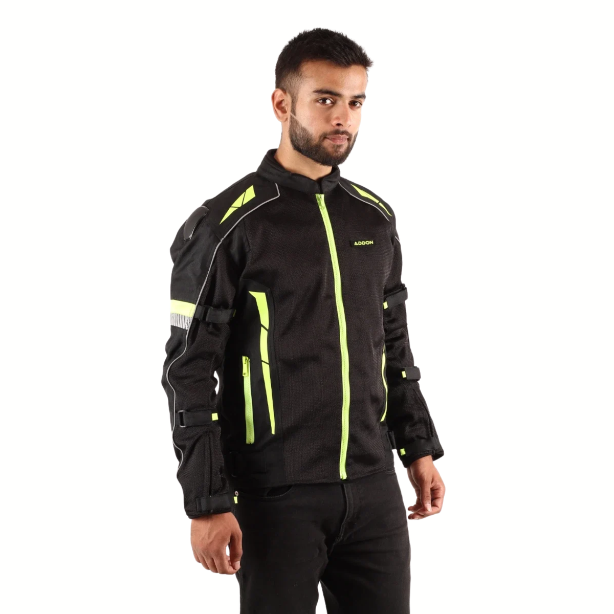 Lone Ranger Addon Pro Riding Jacket - Black Neon Green