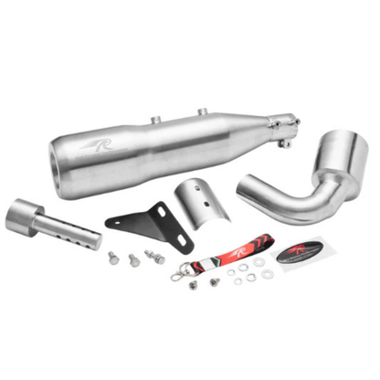 Red Rooster Performance Altair Exhaust for Bajaj Dominar 400 - Silver Matte