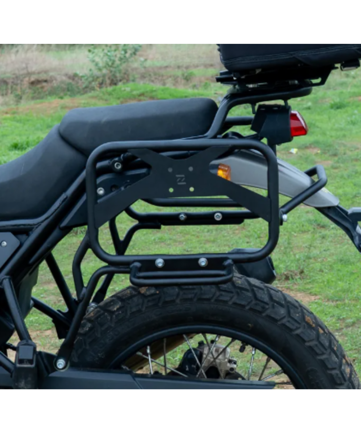 Zana Royal Enfield Himalayan 411 / Scram 411 Saddle Stay V-2 with Exhaust Shield with Jerry Can Mount - ZI-8133 - Zana