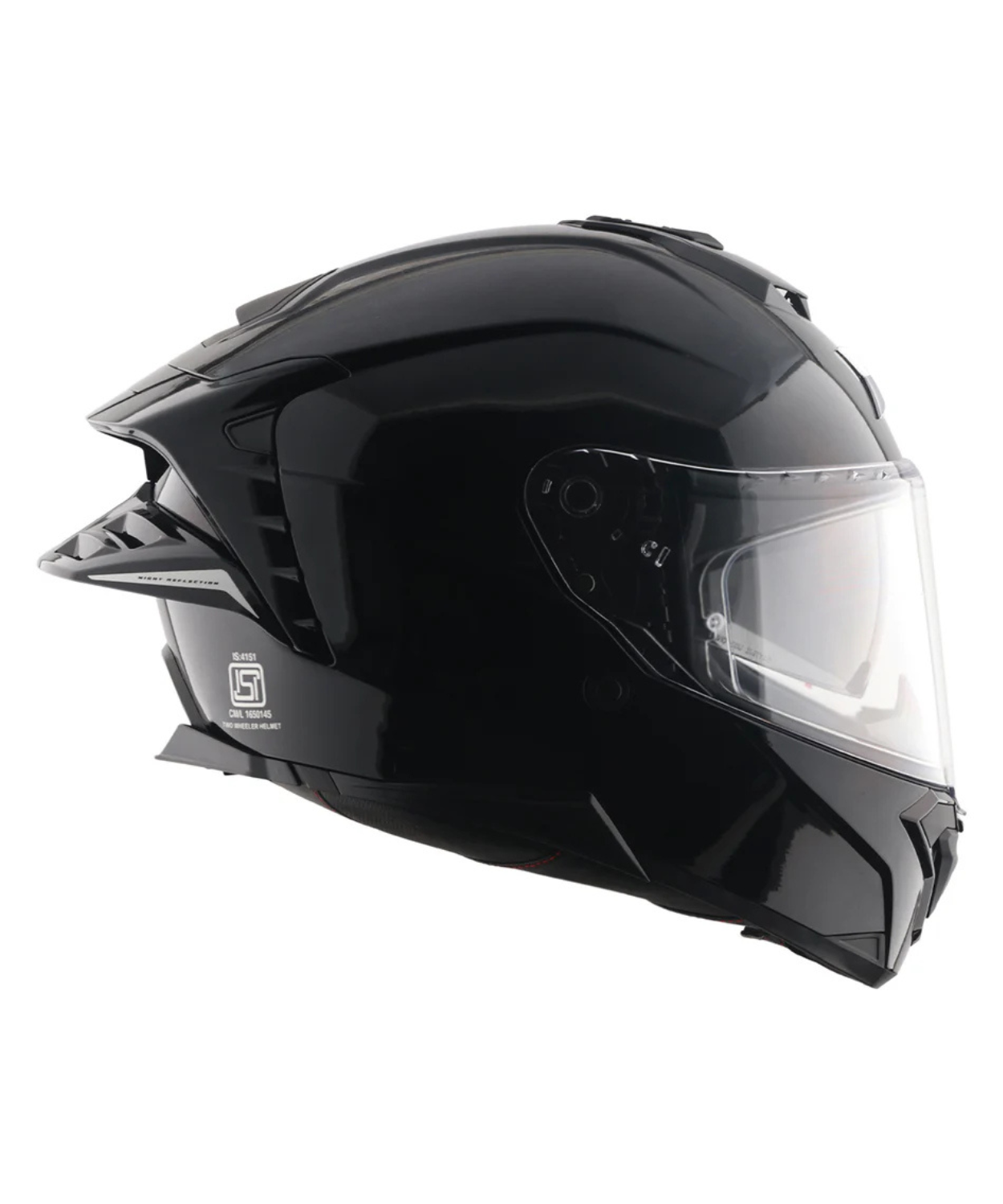 Axor Brutale Solid Colors Dual Spoiler Helmet - Gloss Black
