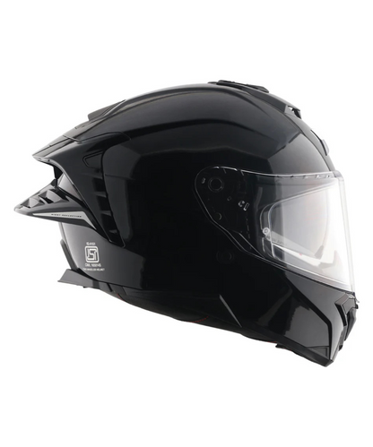 Axor Brutale Solid Colors Dual Spoiler Helmet - Gloss Black