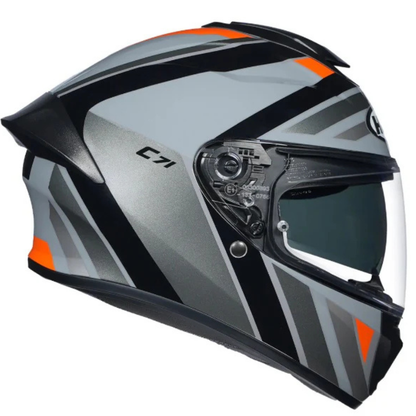 HJC C71 (C7X) Faber MC7 Helmet - Grey & Orange