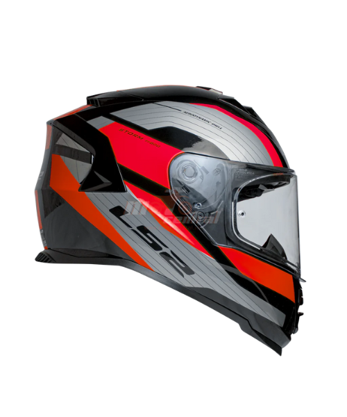 LS2 FF800 Storm II Rocker Helmet - Silver Red