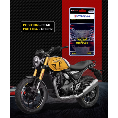 Crank1 Carbon Brake Pads for Triumph Speed 400