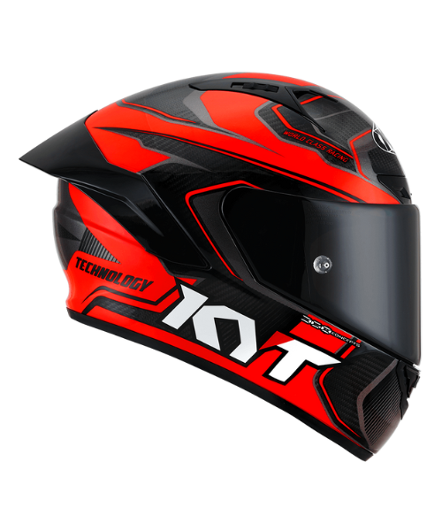 KYT NZ Race Carbon Competition Helmet - Gloss Red - KYT Helmets