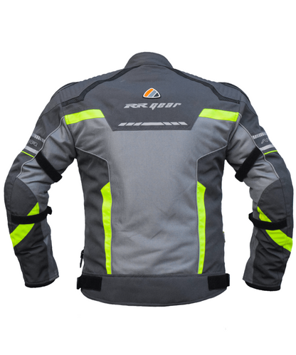Bison ProGear Avatar V.2 Riding Jacket - Grey Hi-Viz Green