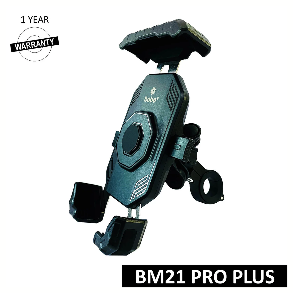 BOBO BM21 Pro Plus Bike Phone Holder Top & Bottom Corners Secure Grip with Vibration Damper - BOBO