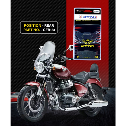 Crank1 Carbon Brake Pads for Super Meteor 650