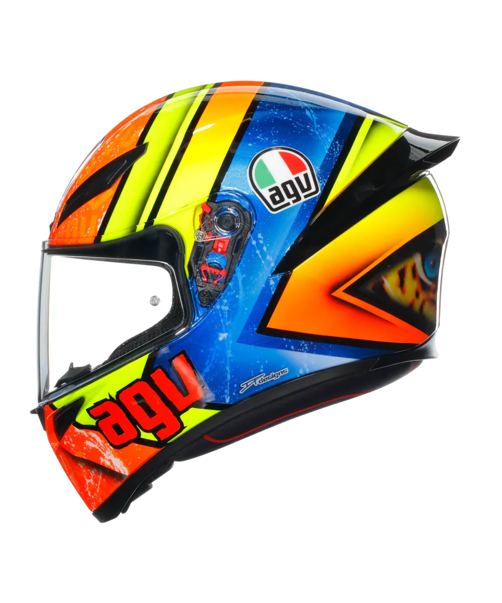 Buy AGV K1 S Izan Helmet Gloss Orange Yellow Blue Bikester Global