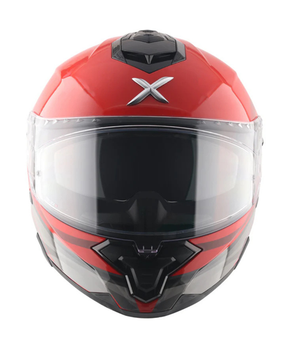 Axor Brutale Surges Dual Spoiler Helmet - Gloss Red Grey