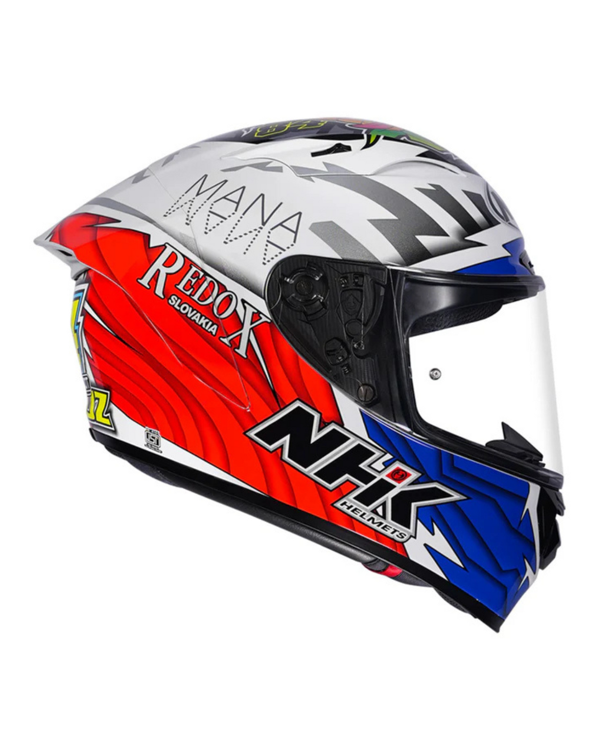 NHK GP R Tech Street Jakub Helmet - White Orange - NHK