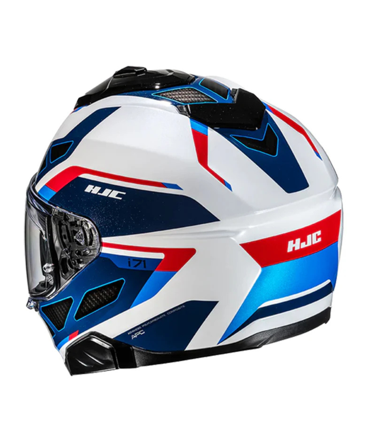 HJC I71 Zest MC21 Helmet - White Red Blue