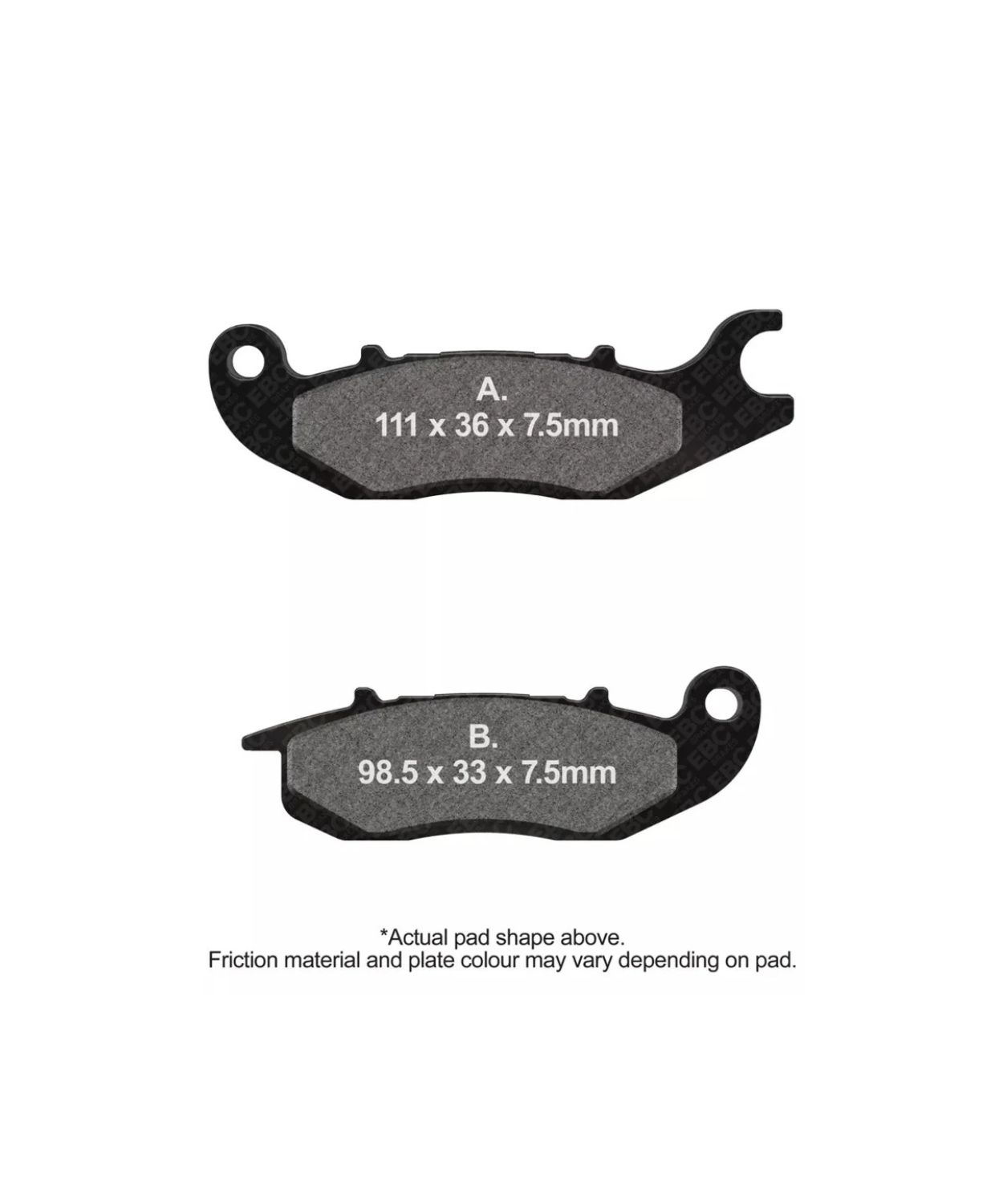 EBC Honda Transalp XL 750 (2023-2024) Fully Sintered Brake Pads