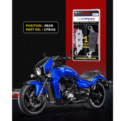 Crank1 Carbon Brake Pads for Suzuki Intruder M1800 (2007-2018)