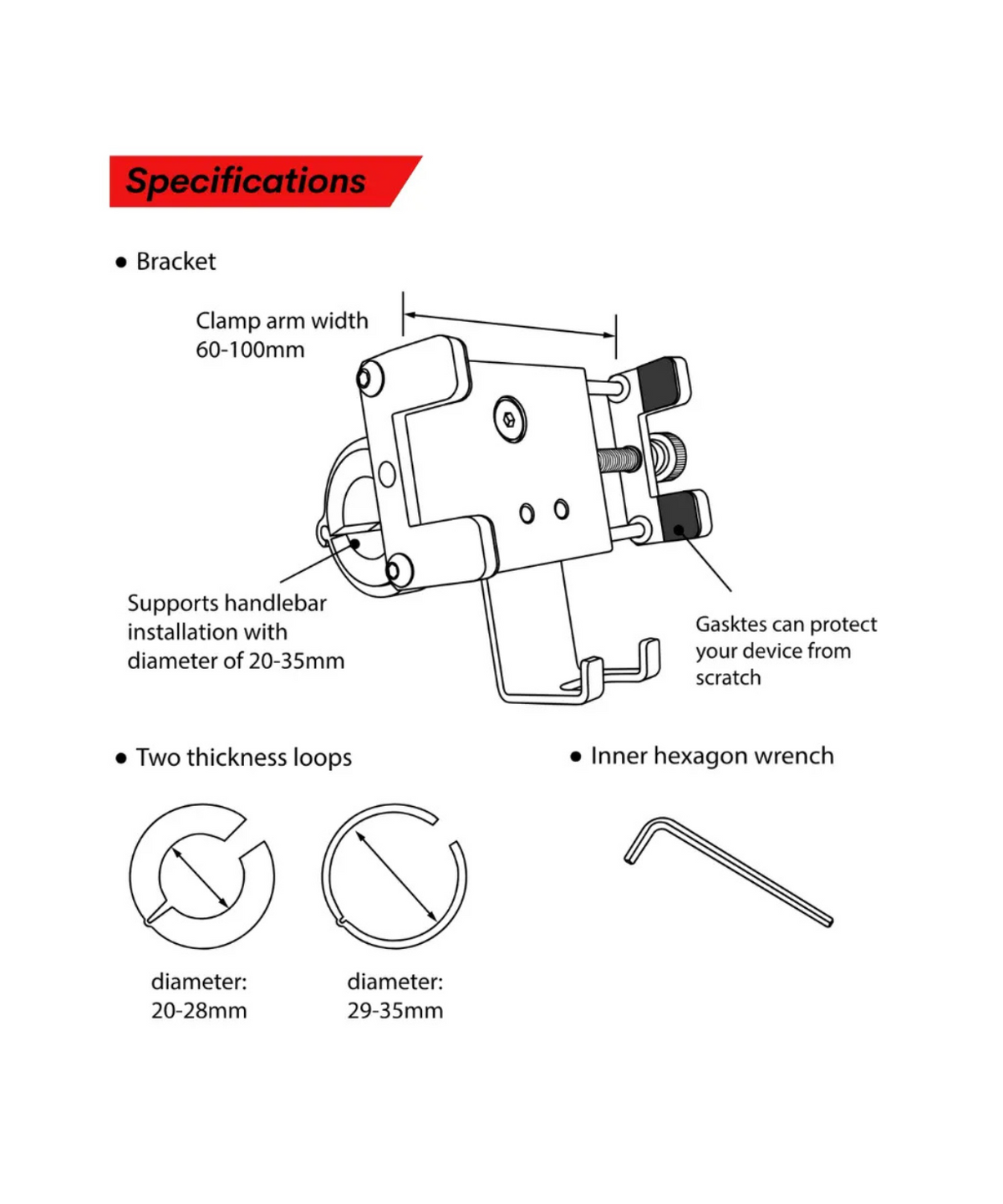 Revlox Hold Motorcycle Mobile Mount - Revlox