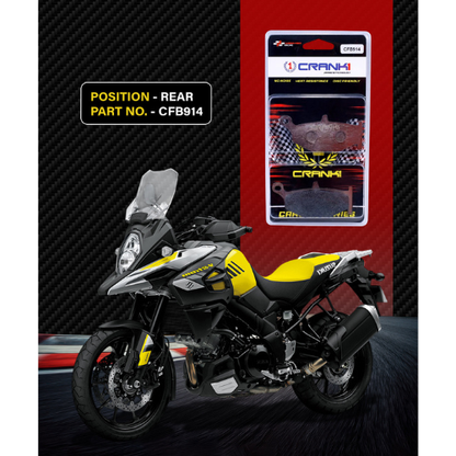 Crank1 Carbon Brake Pads for Suzuki V-Strom 1000 (2017-2019)