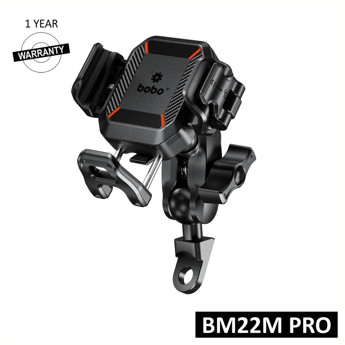 BOBO BM22M Pro Bike Mirror Mount Anti-Vibration and Anti-Theft. - BOBO