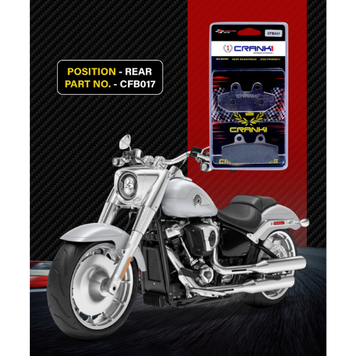 Crank1 Carbon Brake Pads for Harley Davidson Softail Fat Boy (2018 Onwards)
