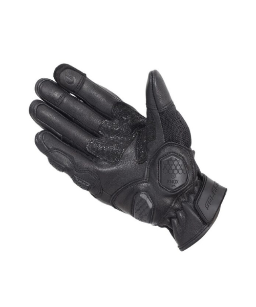 Solace Rival Carbon CE Motorcycle Riding Gloves - Black