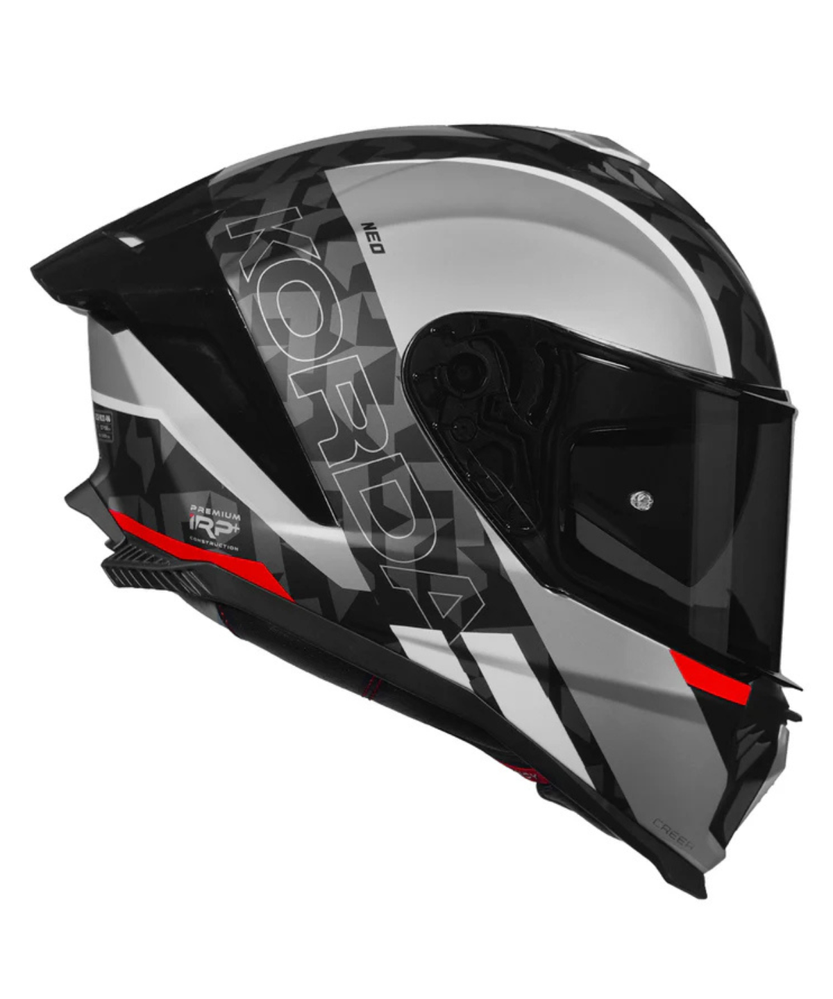 Korda Neo Creer Helmet - Matt Grey Red - Korda