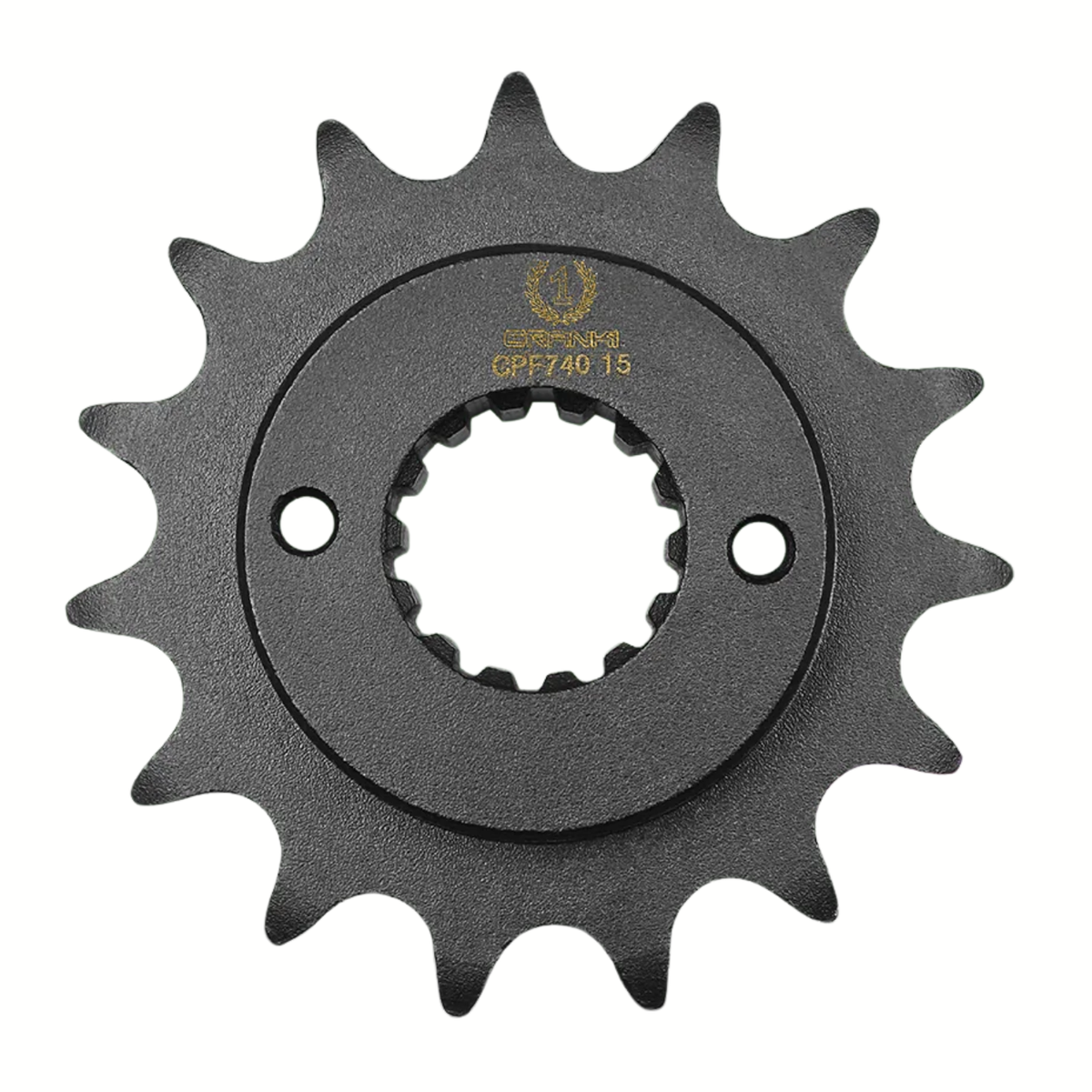 Crank1 Ducati DesertX (2022 Onwards) Performance Motorcycle Sprocket - Black - CPF740.15T - Crank 1