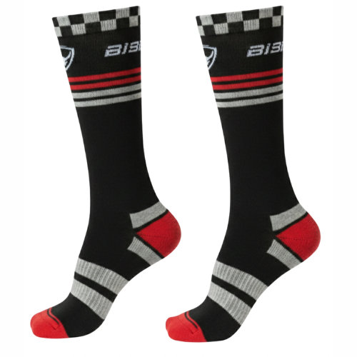 Bison ProGear Enduro Socks - Black Red
