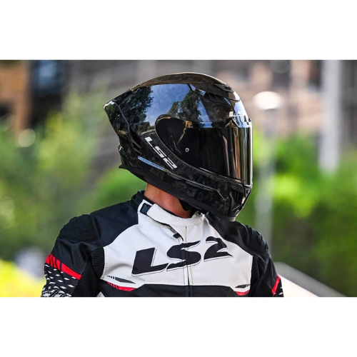 LS2 FF807 Dragon Forged Carbon Fiber Helmet (ECE 22.06) - Gloss Black
