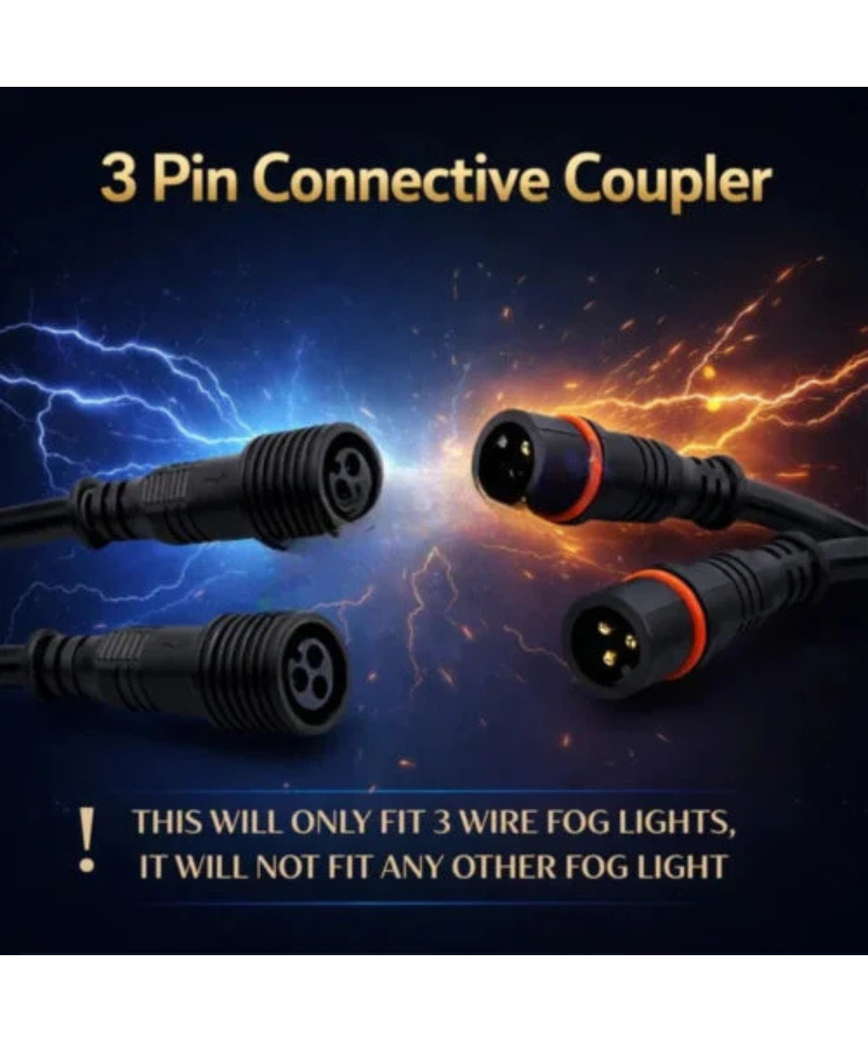 HJG 3 Pin Wireless Wiring Harness Kit with Remote Control