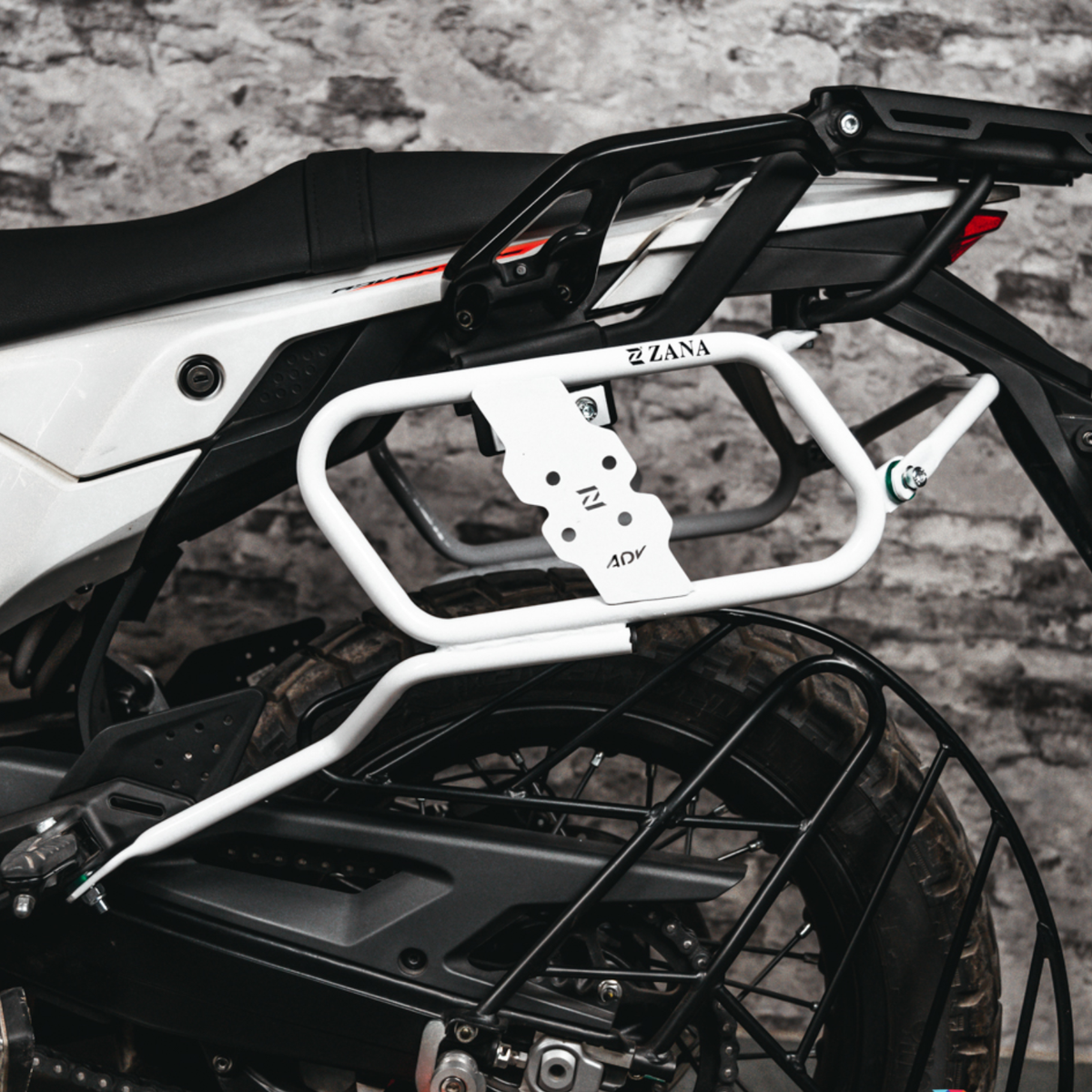 Zana KTM ADV 390 (2025) Saddle Stay V-1 with Jerry Can Mount - White - ZI-8581 - Zana