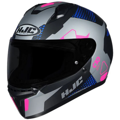 HJC C10 Aspa MC28SF Helmet - Silver Blue Pink