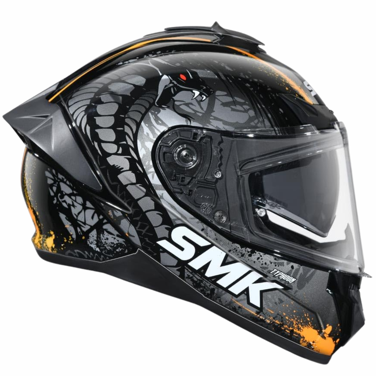 SMK Typhoon Reptile Graphics MA267 Helmet - SMK