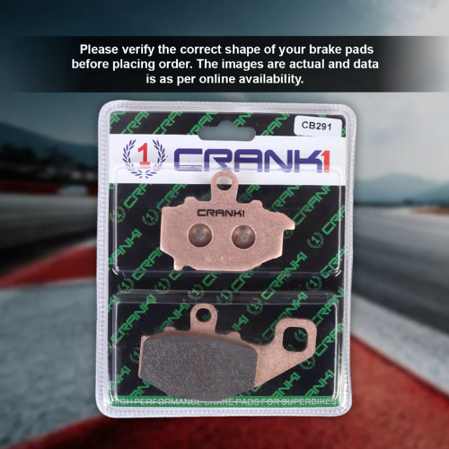 Crank1 Fully Sintered H2 Series Brake Pads for Kawasaki ER-6n