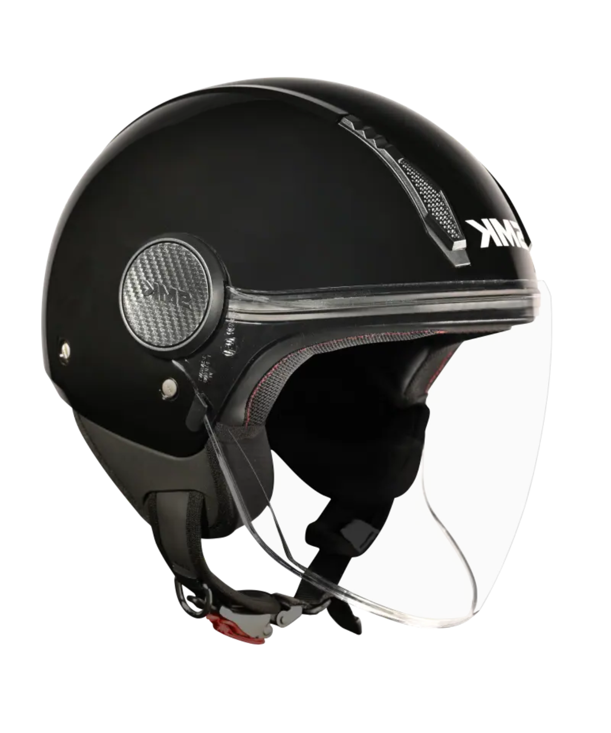 SMK Laminar Solid GL200 Half Face Helmet - Gloss Black - SMK
