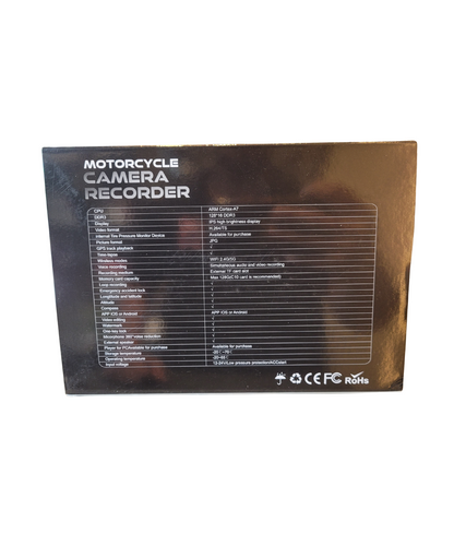 AR Moto Motorcycle GPS CarPlay Android Auto 6.2 inch Screen with Dual Dash Cam, TPMS, Remote