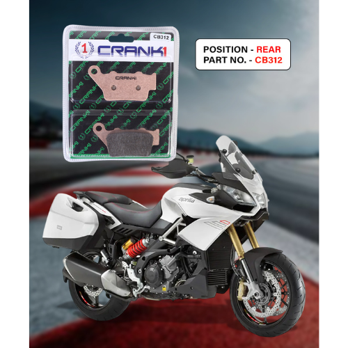 Crank1 Fully Sintered H2 Series Brake Pads for Aprilia Caponord 1200 (2013-2016)