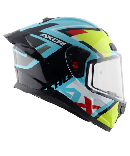 Axor Saber X-Sport Helmet - Gloss Black Neon Yellow