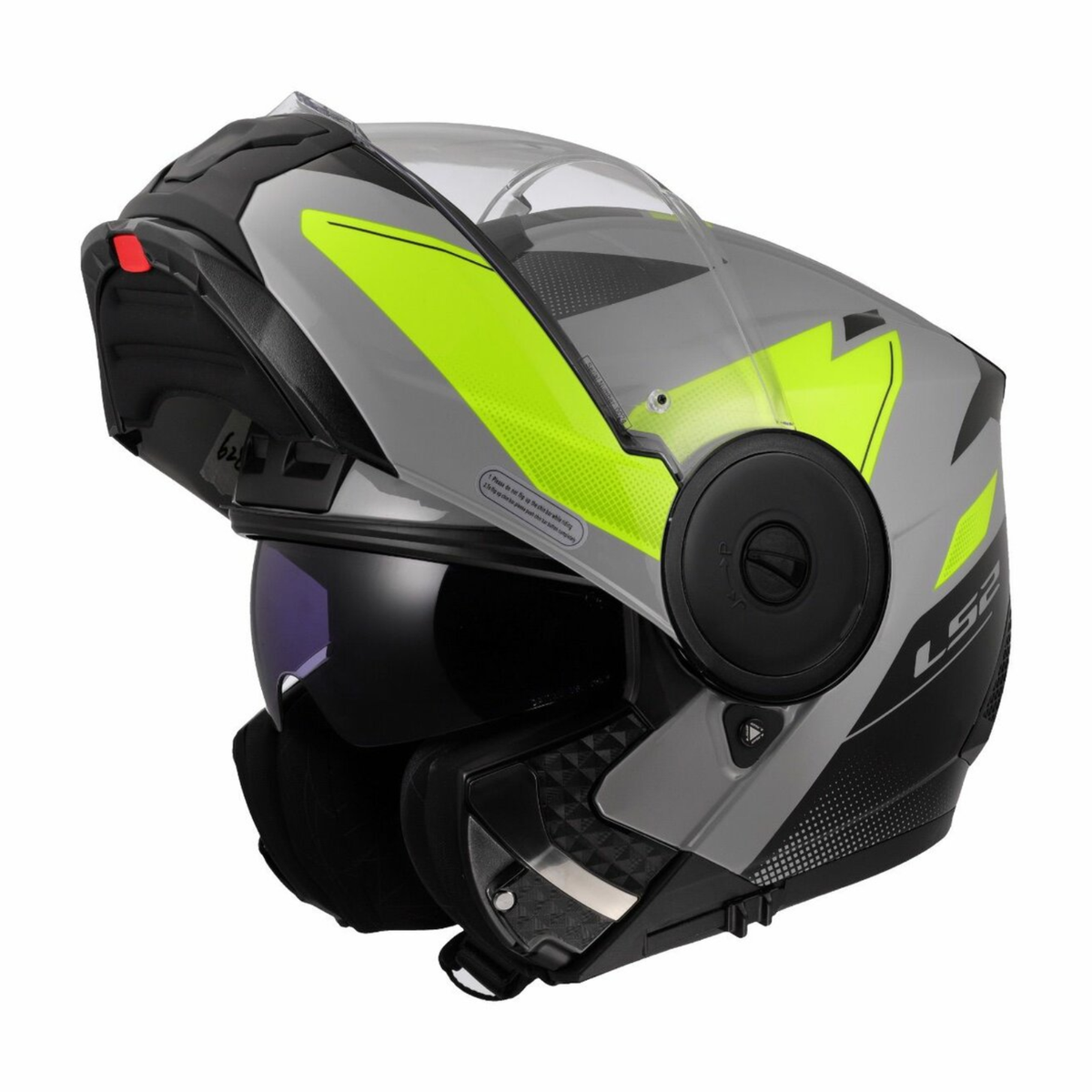 LS2 FF902 Scope ll Duria Helmet - Matt Grey Hi-Viz Yellow - LS2