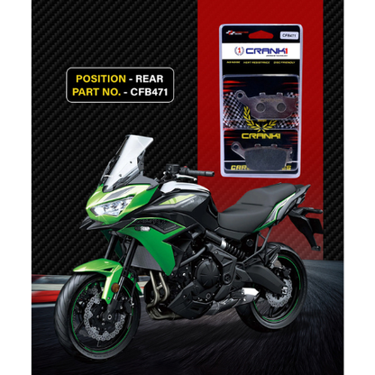 Crank1 Carbon Brake Pads for Kawasaki Versys 650 (2022 Onwards)