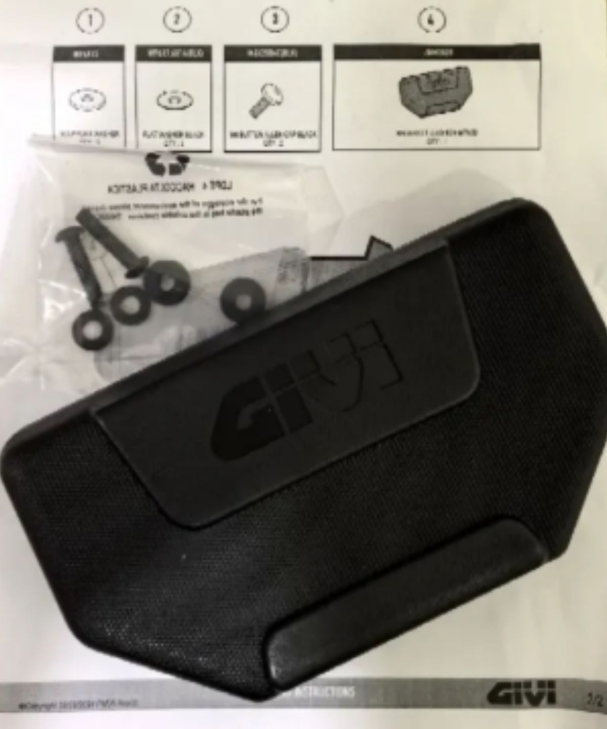 Givi Backrest with Screw Sets - BMTB39 - Givi
