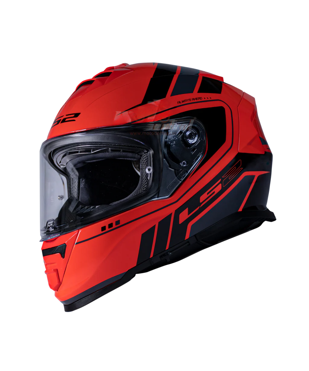 LS2 FF800 Storm II Fist Helmet - Gloss Hi Viz Orange Black - LS2