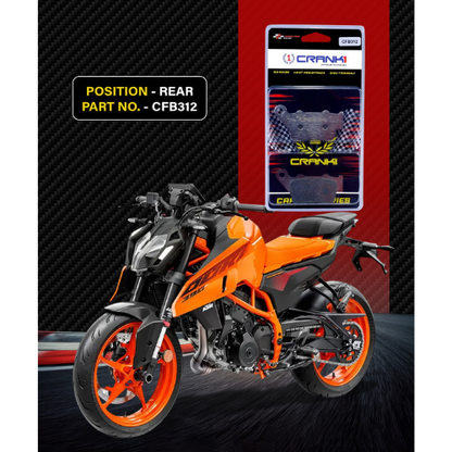 Crank1 Carbon Brake Pads for KTM Duke 390 (2014 Onwards)