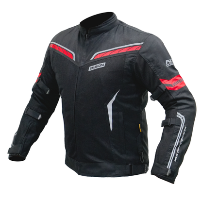 Bison ProGear Clavis Riding Jacket - Black Red