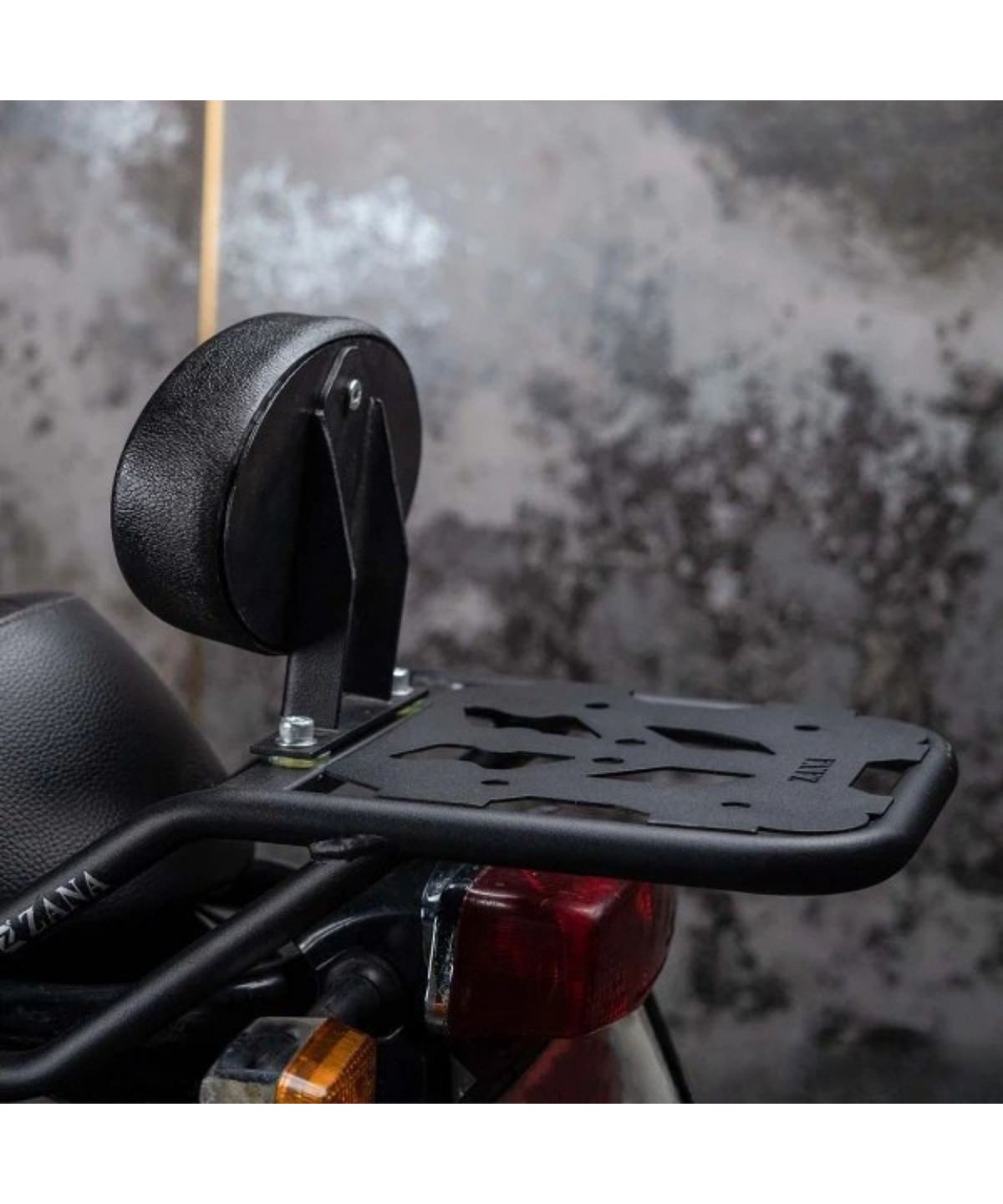 Zana Royal Enfield Interceptor 650 / Continental GT 650 Top Rack with Plate W-1 Compatible with Pillion Backrest