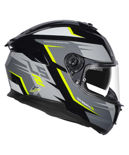 LS2 FF320 Stream II Meteor Full Face Helmet - Gloss Black Hiviz Yellow
