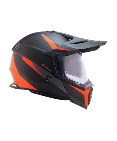 LS2 MX436 Pioneer Evo Dual Sport Helmet - Router Black Orange - LS2