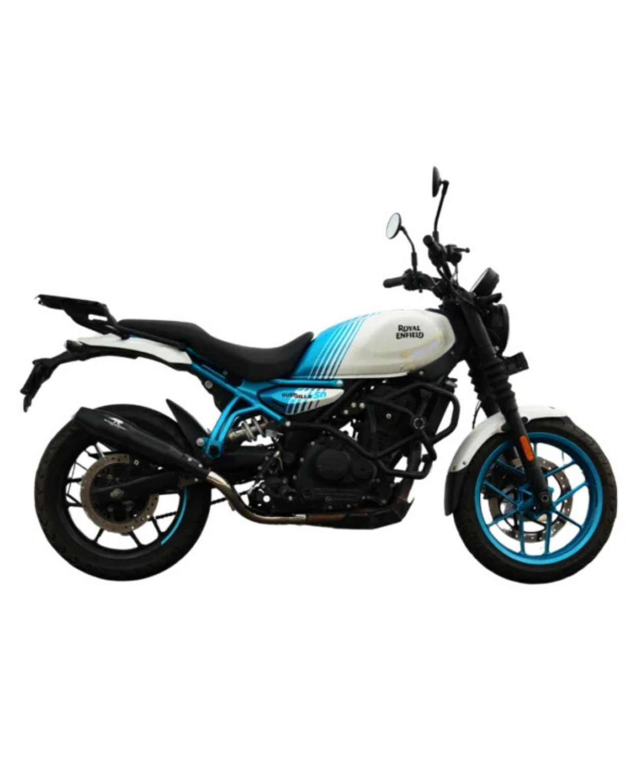 Red Rooster Performance Orion Exhaust for Guerrilla 450 / Himalayan 450 - Silver Polish