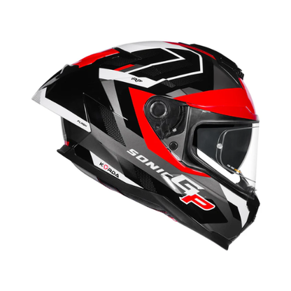 Korda Sonic GP Flash Helmet - Black Red