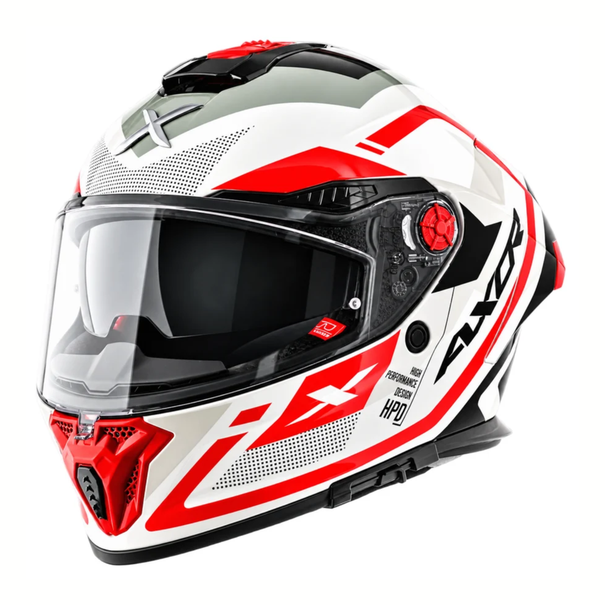 Axor Agera Starry Helmet - Gloss White Red